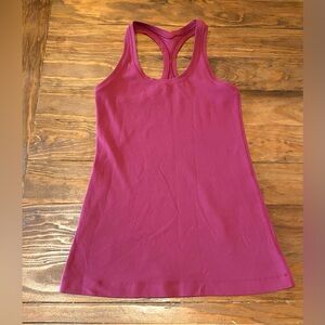 Lululemon racer back pink tank top women’s size small